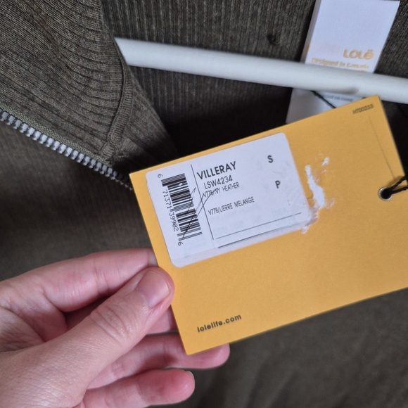 Lolë Villeray Long Sleeve Quarter Zip Dress Small NEW - Picture 5 of 14